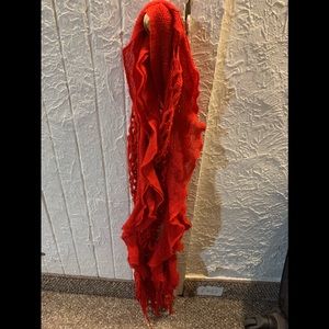 Red designer Scarf